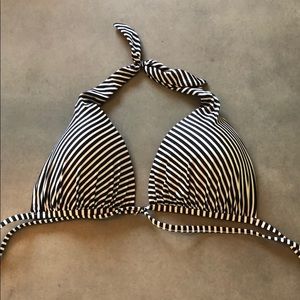 Black and white VS push up bikini top